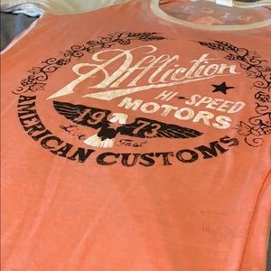 Affliction 3/4 sleeve shirt size M